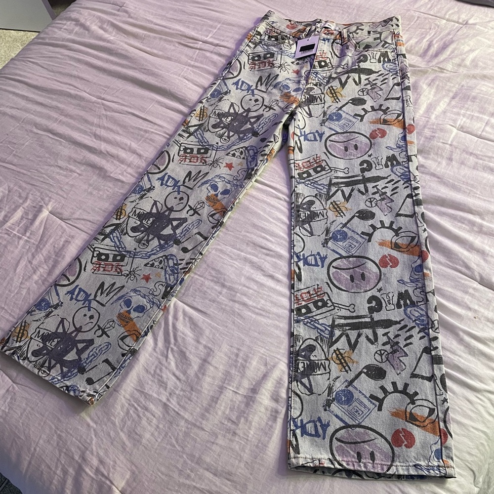 Size Medium Adika Graffiti Jeans